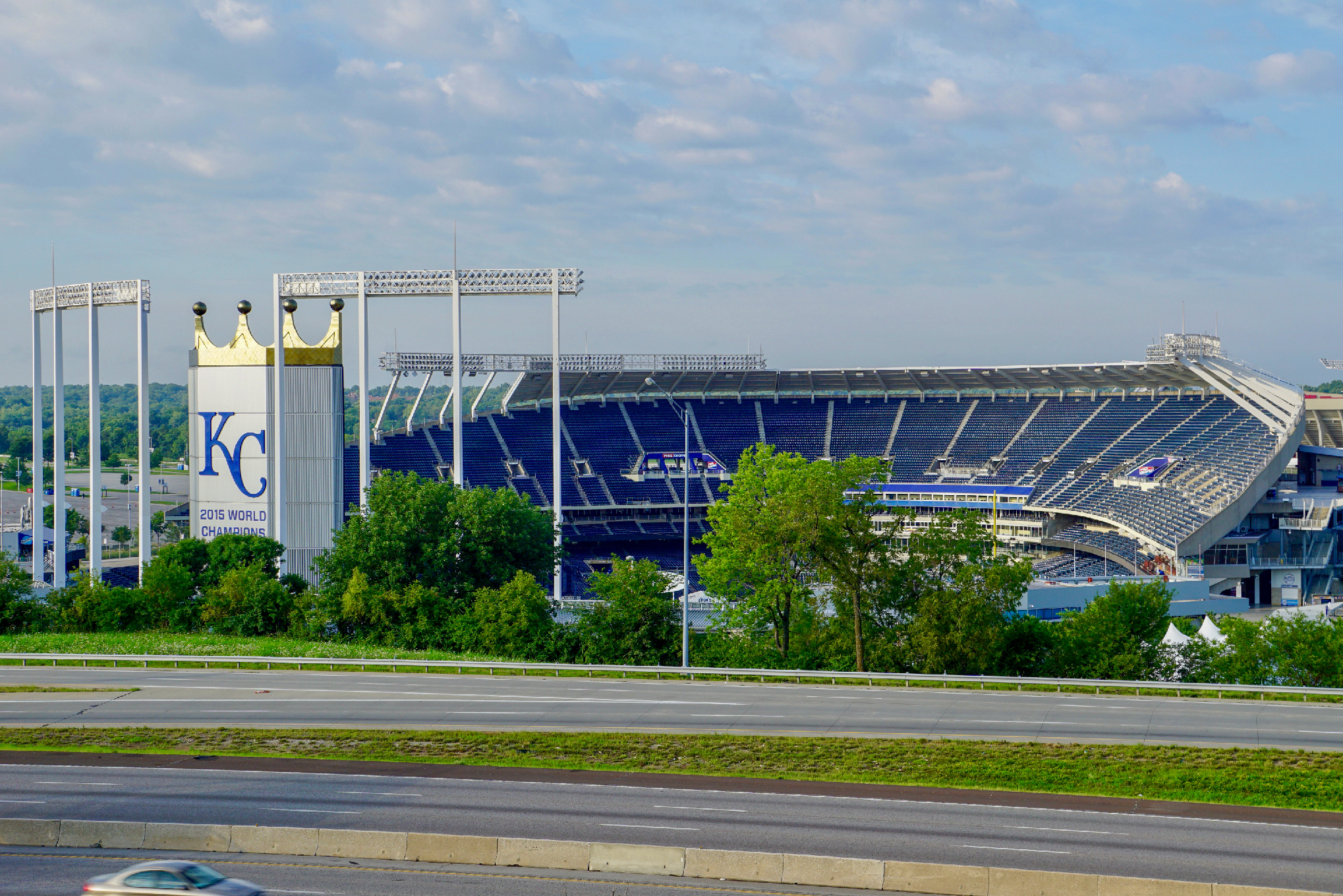 Kansas City Royals Stadium exterior empty
